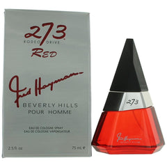Fred Hayman 273 Red bottle for daily wear with a dry, woody profile.