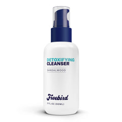 Freebird Daily Cleanser bottle front, compact travel-ready for daily showers.