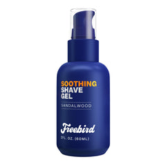 Freebird Shave Gel bottle, 60ml, ideal for on-the-go precise grooming.