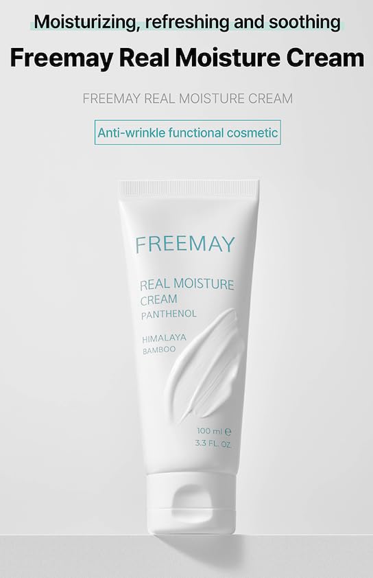 Freemay panthenol-bamboo-water-tremella close-up shows a light, non-sticky texture.