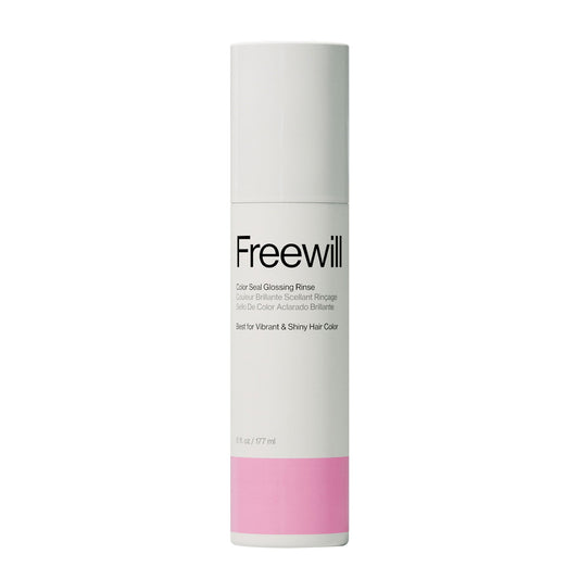 Freewill Color Seal Glossing Rinse bottle pour for even color coverage