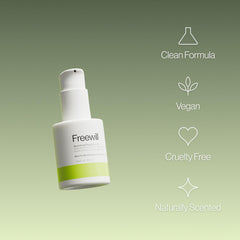 Freewill Nourishing Edge and Curl Oil being applied to edges for smoothness