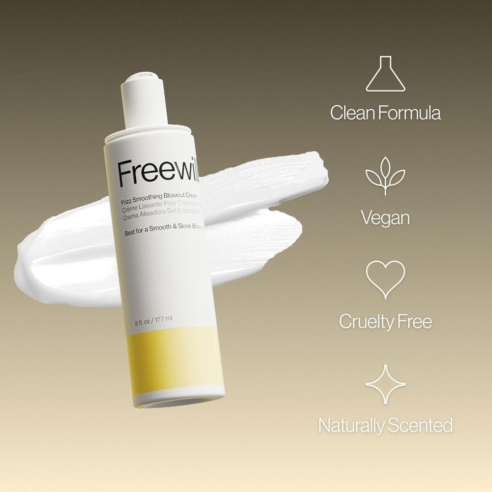 Illustration of nourishing shea, coconut, and ginger oils in Freewill formula.