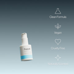 Freewill Soothing Scalp Serum massage application elevates comfort and calms itchy areas.