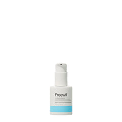 Freewill Soothing Scalp Serum bottle pour provides gentle hydration for a balanced scalp.