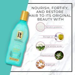 Freeze It frizz-control formula delivers lightweight shine on dry or damaged hair.