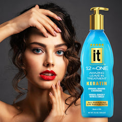 Freeze It IT keratin enriched leave-in application hair smoothing