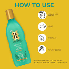 Freeze It IT Naturals Argan Oil Shampoo dispense-top design offers easy, mess-free use.