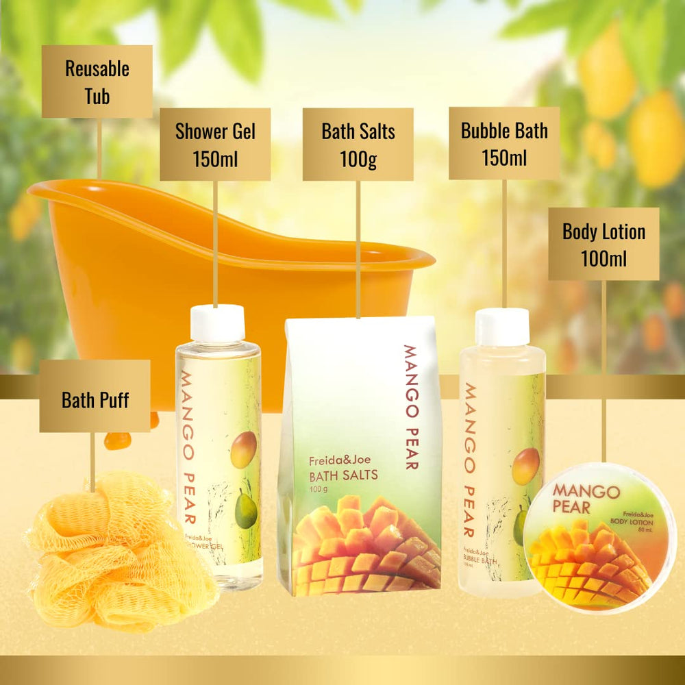 Freida and Joe orange puff for gentle cleansing