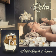 Jasmine bath salts pack from Freida and Joe White Rose Jasmine