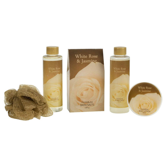Shower gel bottle from Freida and Joe White Rose Jasmine