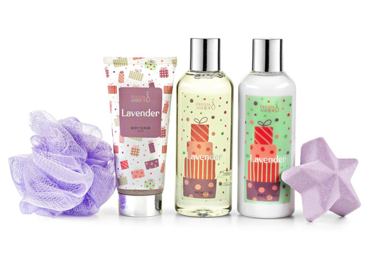 Freida & Joe lavender body lotion pump for daily hydration.