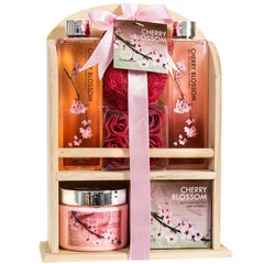 Freida and Joe Deluxe Cherry Blossom bubble bath for a relaxing, floral soak at home