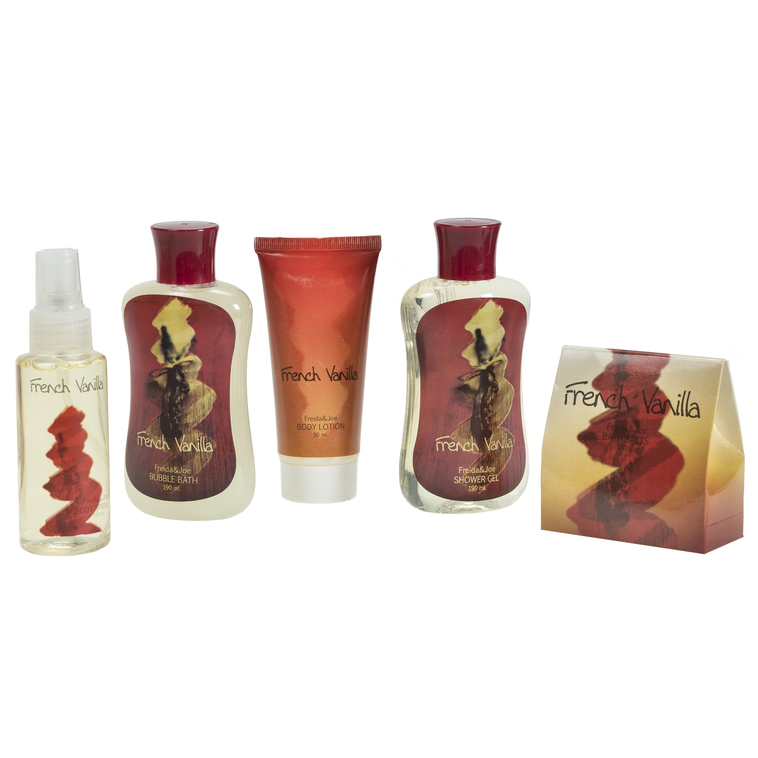 Freida and Joe Shower Gel in vanilla curio for a spa-like shower.