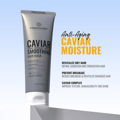 Texture close-up of FRENCCIGA Caviar Hair Mask delivering deep moisture