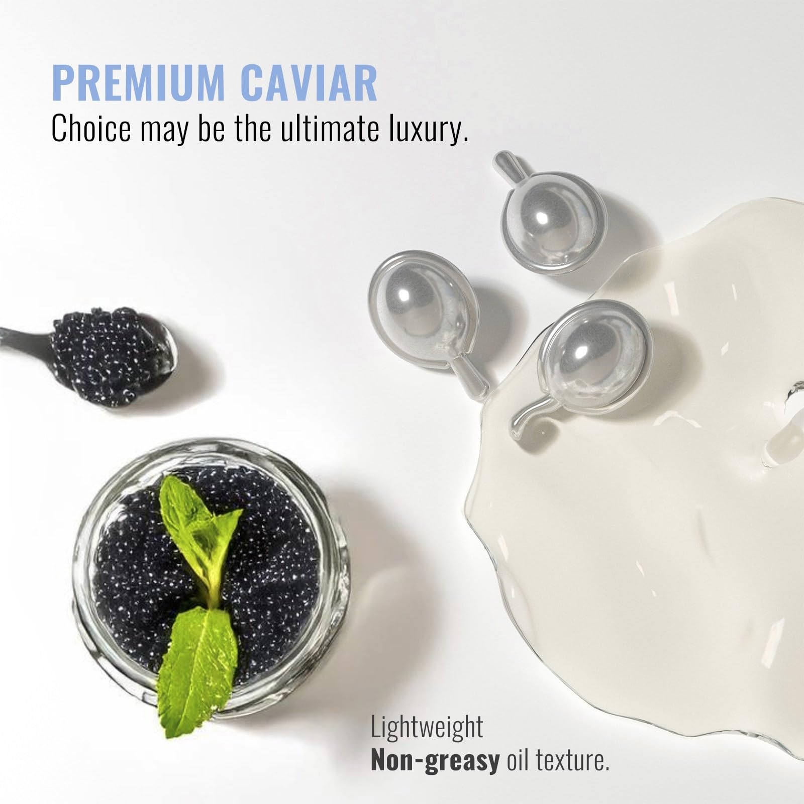 FRENCCIGA Caviar Oil precision-application capsules ensure accurate dosing.