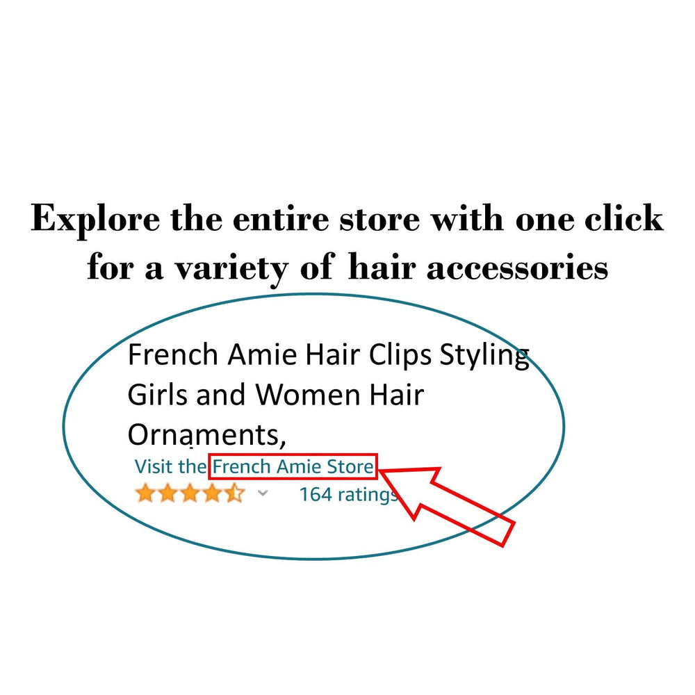 French Amie Belle Yellow Tokyo in hair, secure hold without slipping.