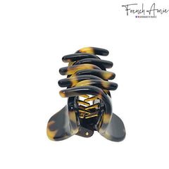 French Amie Belle Yellow Tokyo interlocking mechanism clip, smooth operation.