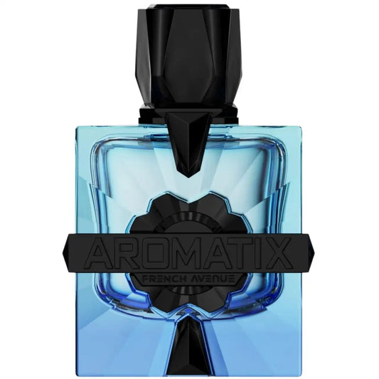 French Avenue Magnetiq bottle in blue glass for a bold, long-lasting impression.