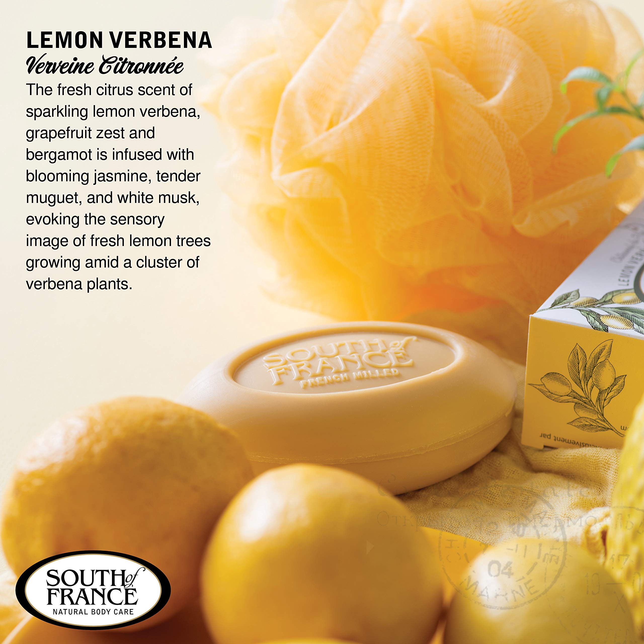 South Of France French triple-milled soap bar texture and premium quality.