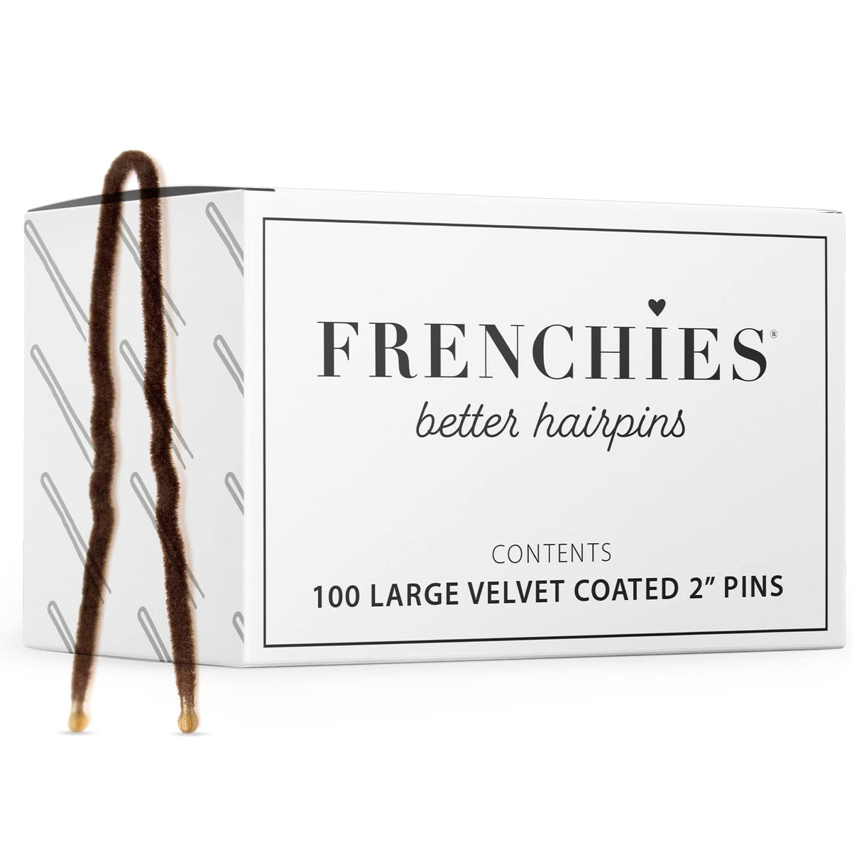 Frenchies French Twist Hair Pin 2in packaging shows secure, non-slip hold