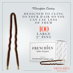 Frenchies French Twist Hair Pin 2in wedding hairstyle demonstrates secure hold
