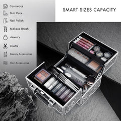 FRENESSA bottom compartment fits brushes and palettes for quick retrieval