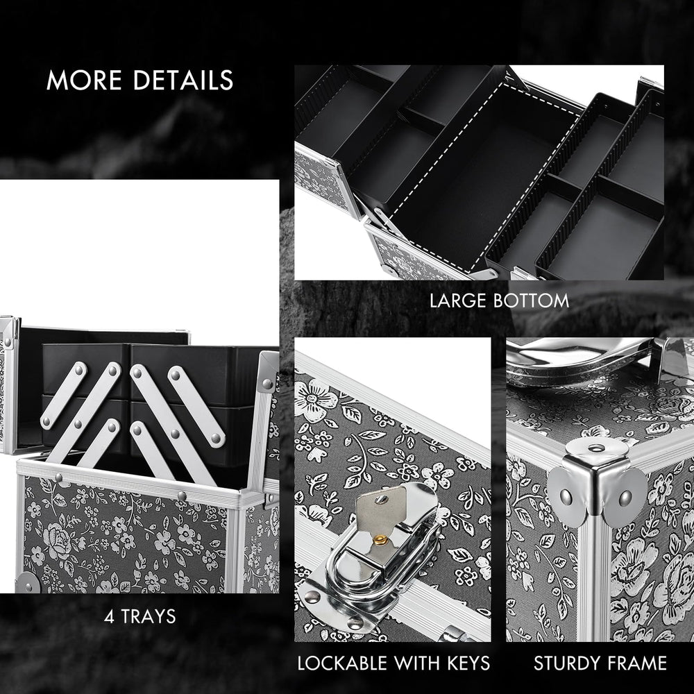 FRENESSA easy-clean trays wipe clean to keep the case pristine