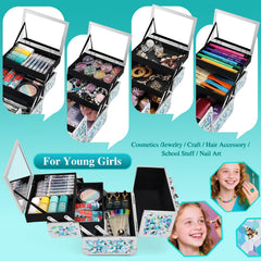 FRENESSA extendable tray with top mirror for quick outfit checks