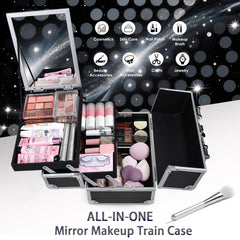 FRENESSA makeup case organizer two-tier tray for organized cosmetics