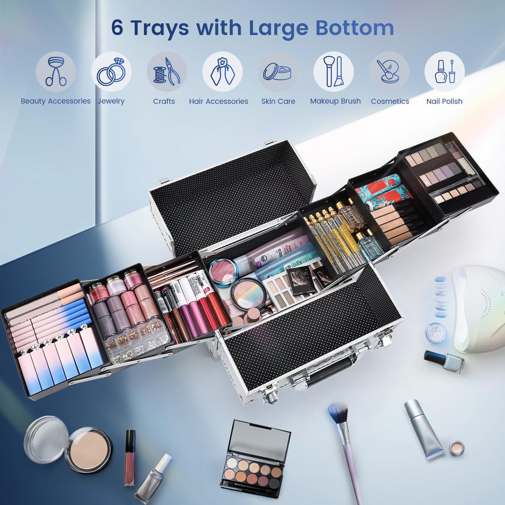 Frenessa waterproof surface protects cosmetics during outdoor trips.