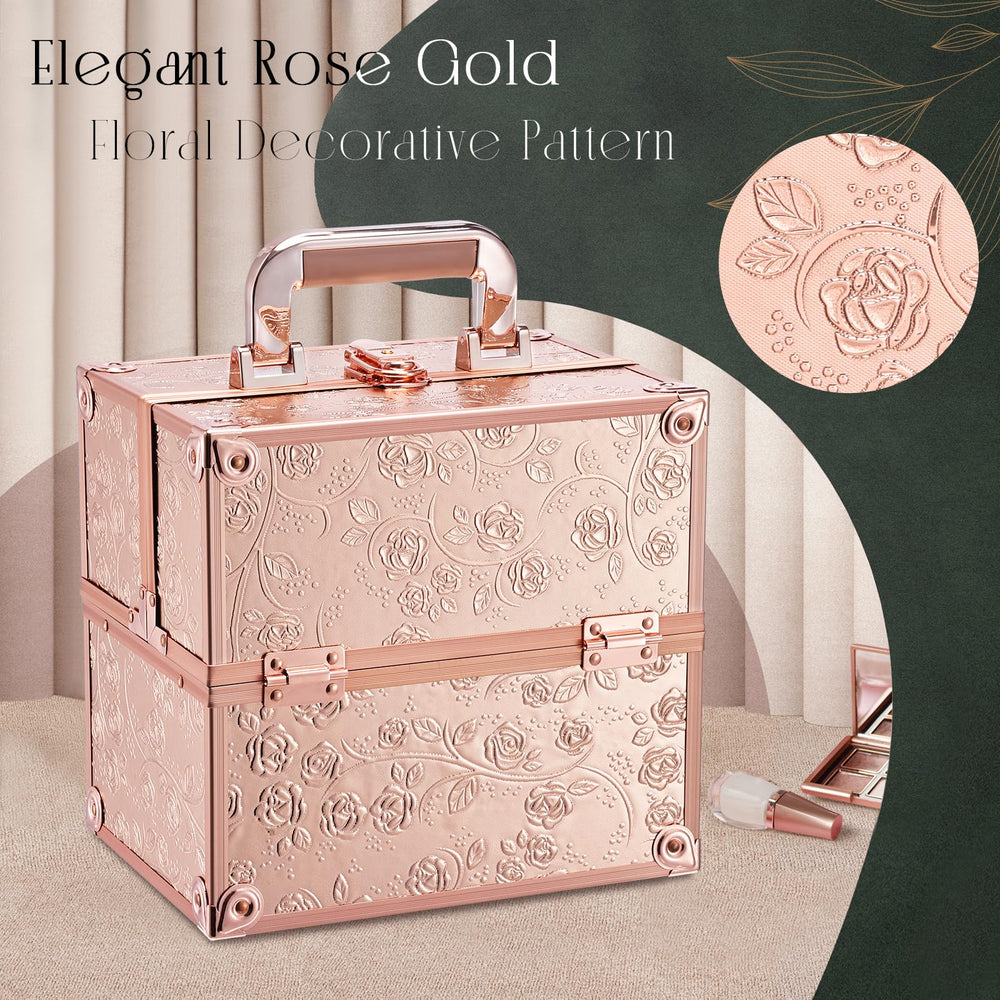 Elegant rose gold finish complements vanity spaces and gifting.