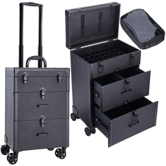 Frenessa rolling nail case with wheels for easy transport.