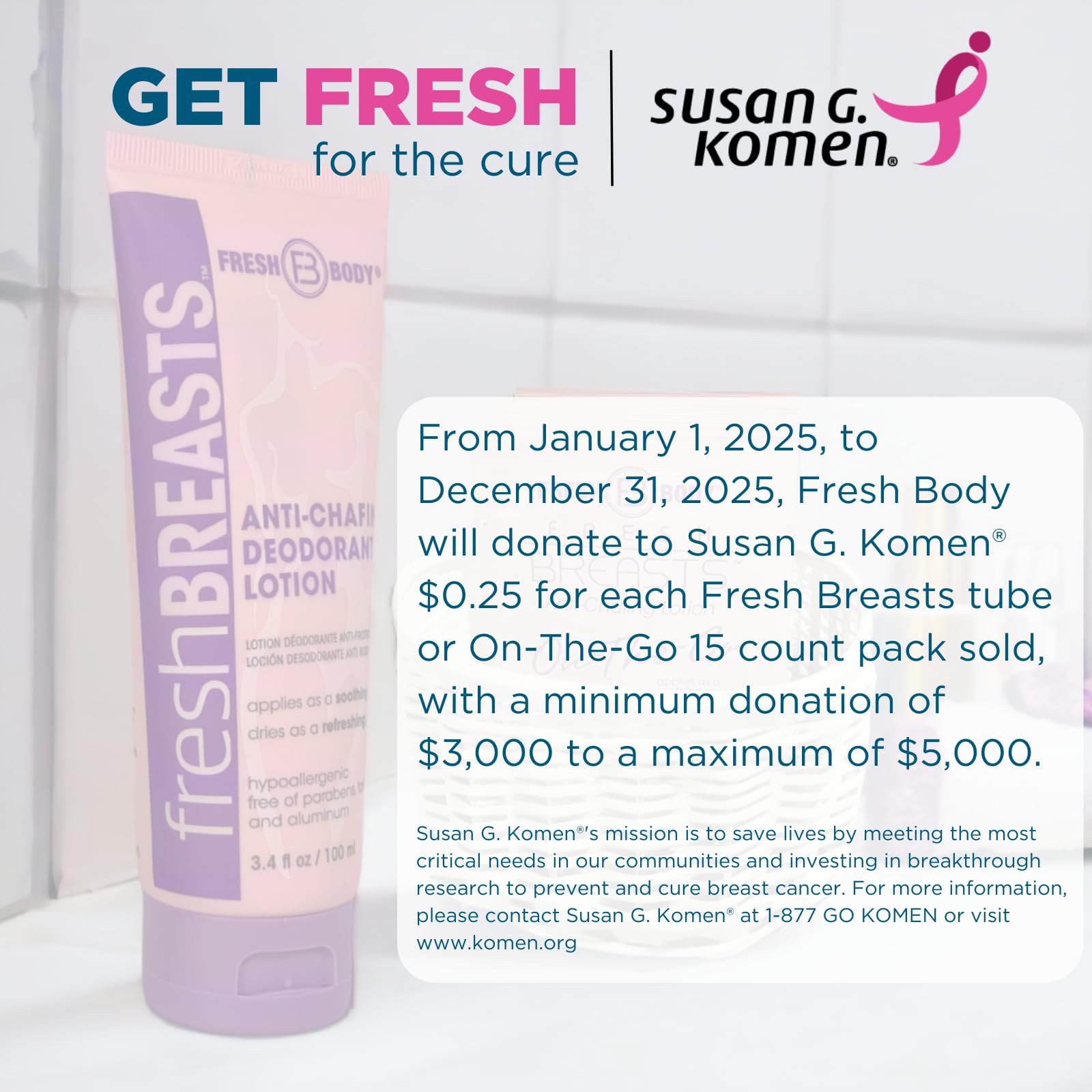 Fresh Body FB quick-dry texture creating a powder-like barrier.