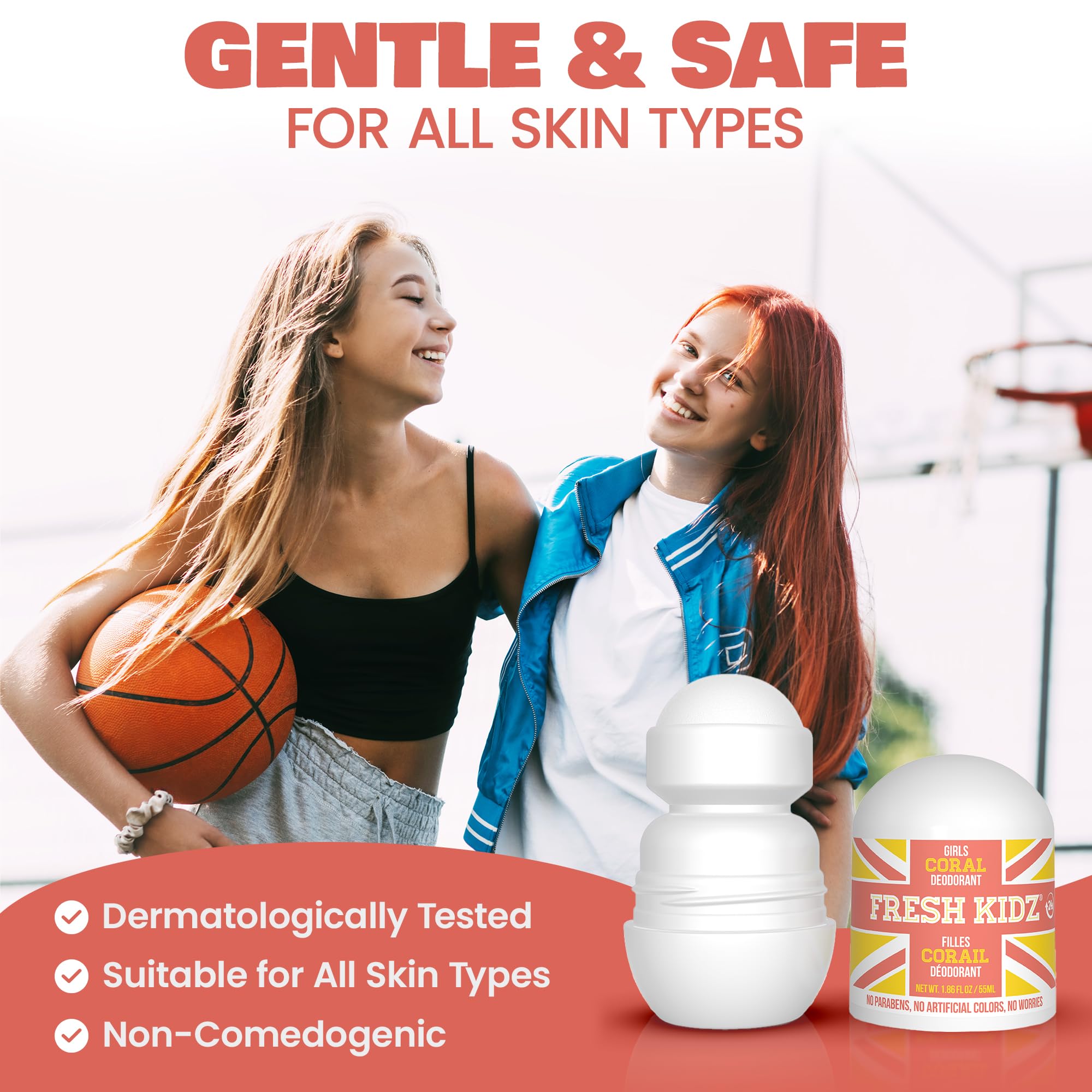 Fresh Kidz Coral scent notes highlight warm citrus with sandalwood and amber.