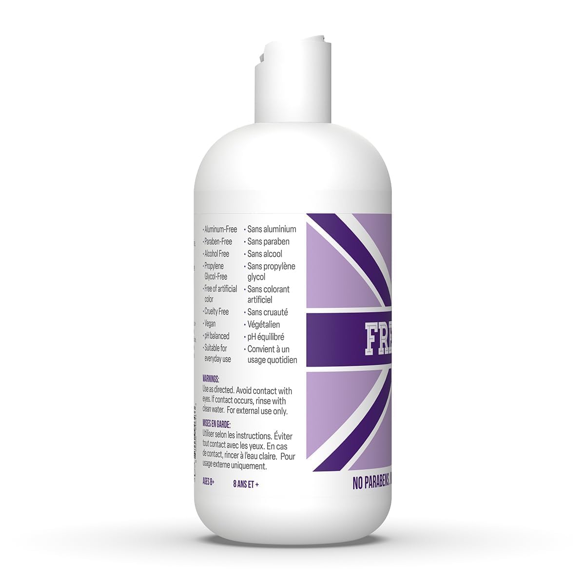 Front view of Fresh Kidz Girls Purple set packaging.