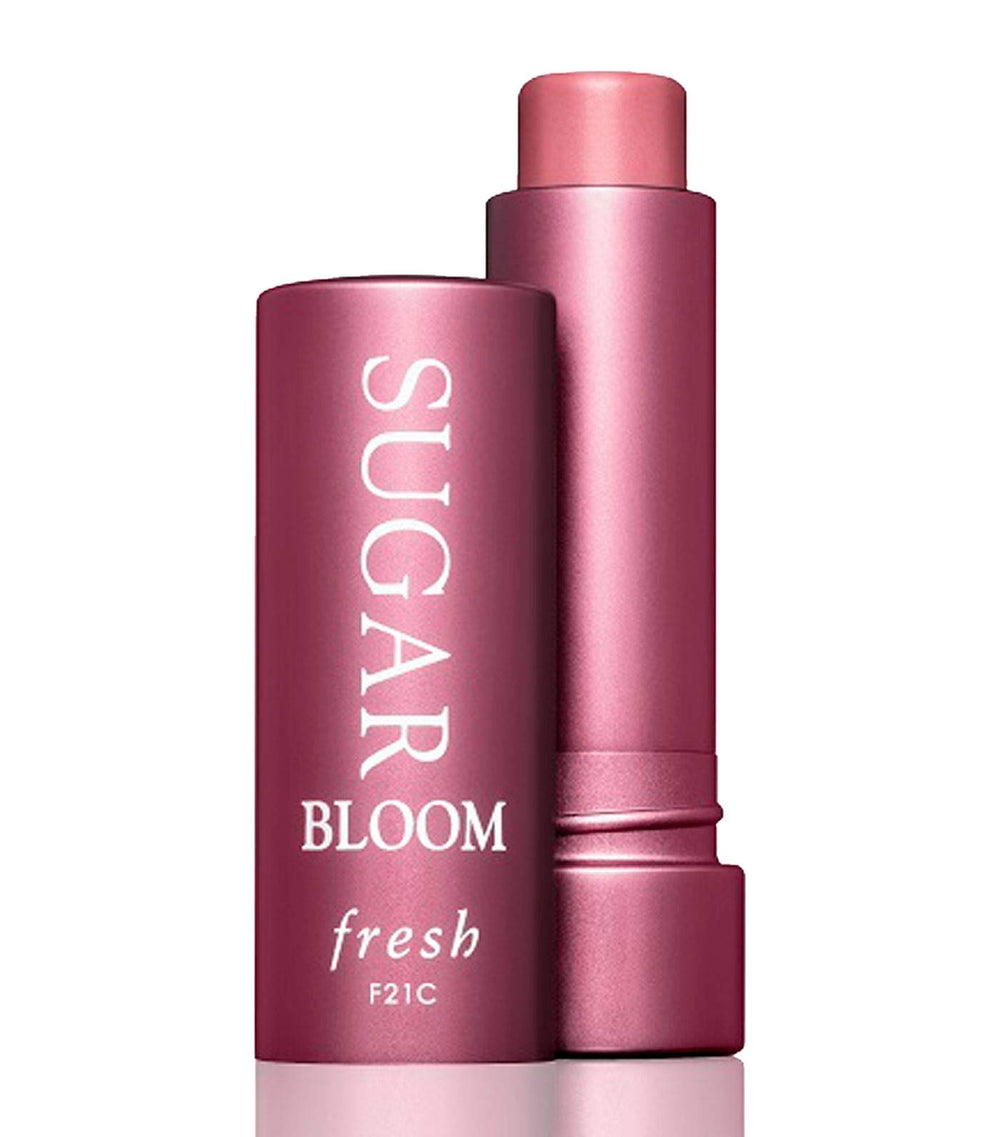 Fresh Sugar Bloom tinted lip treatment SPF 15 provides hydrating color and daily lip protection.