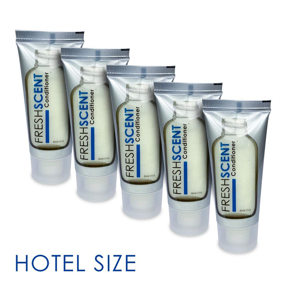 Freshscent conditioner 1oz tubes arranged for bulk hospitality amenities