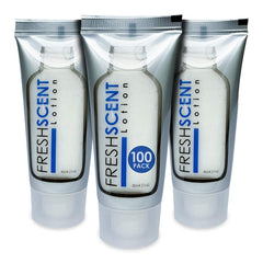 Freshscent lotion 1oz tubes in bulk packaging for hotel amenities