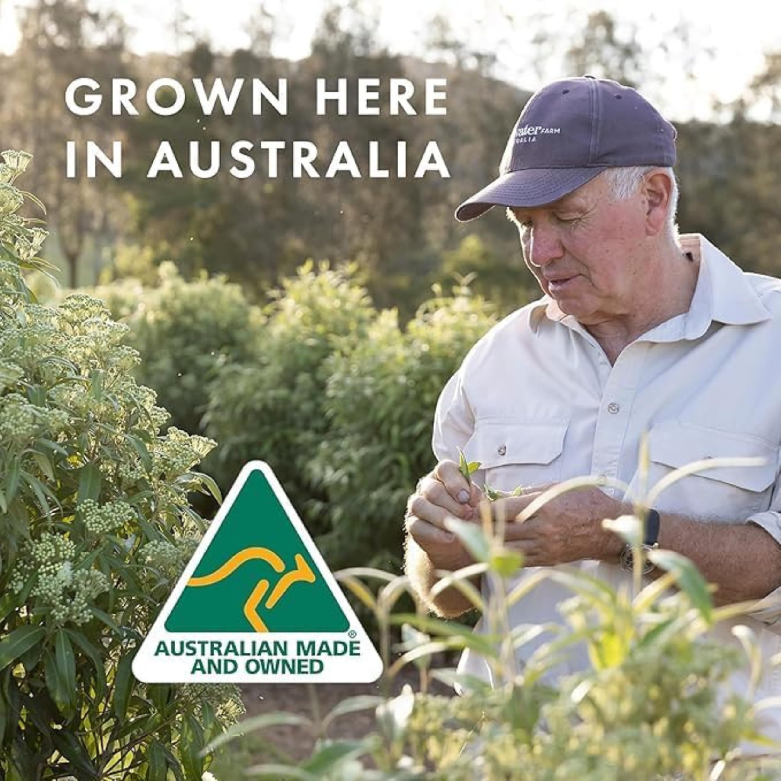 Freshwater Farm Australia Cruelty-free seal on packaging signals ethical skincare.