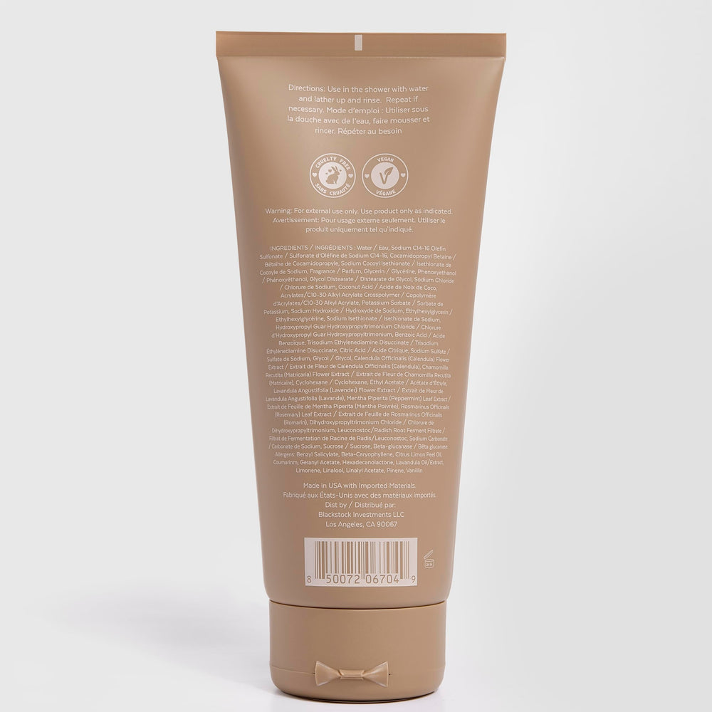 Foamy lather in the shower with FRIDAYS Her Business Body Wash for a spa-like moment.
