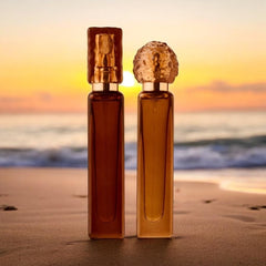 Fridays with Tab and Chance Traveler Her Business EDP on skin reveals lasting gourmand nuance.