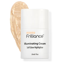 Frilliance Illuminating Cream bottle shows hydrating glow for teens