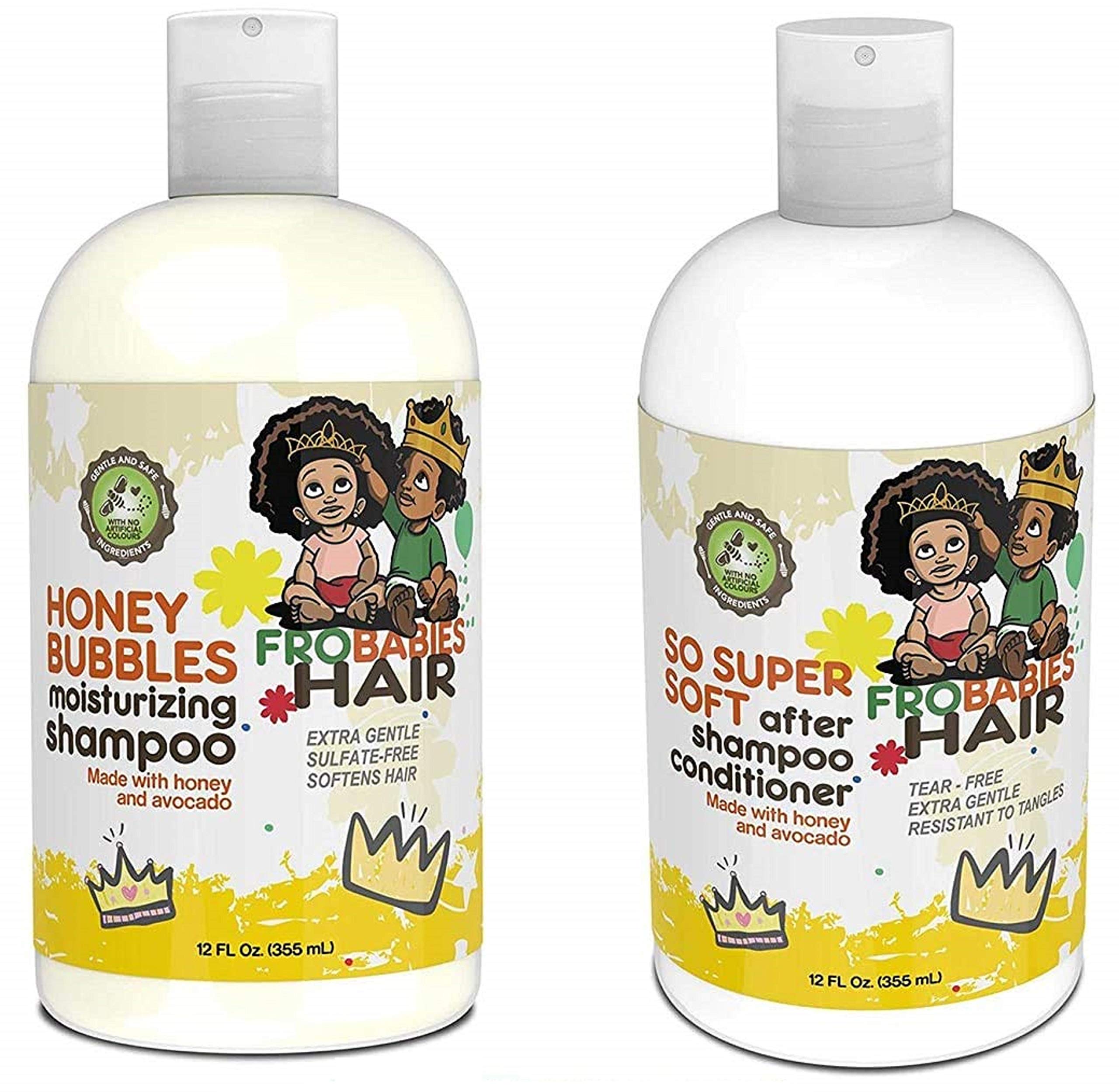 FroBabies Hair So Super Soft conditioner bottle for silky detangling and ease of styling