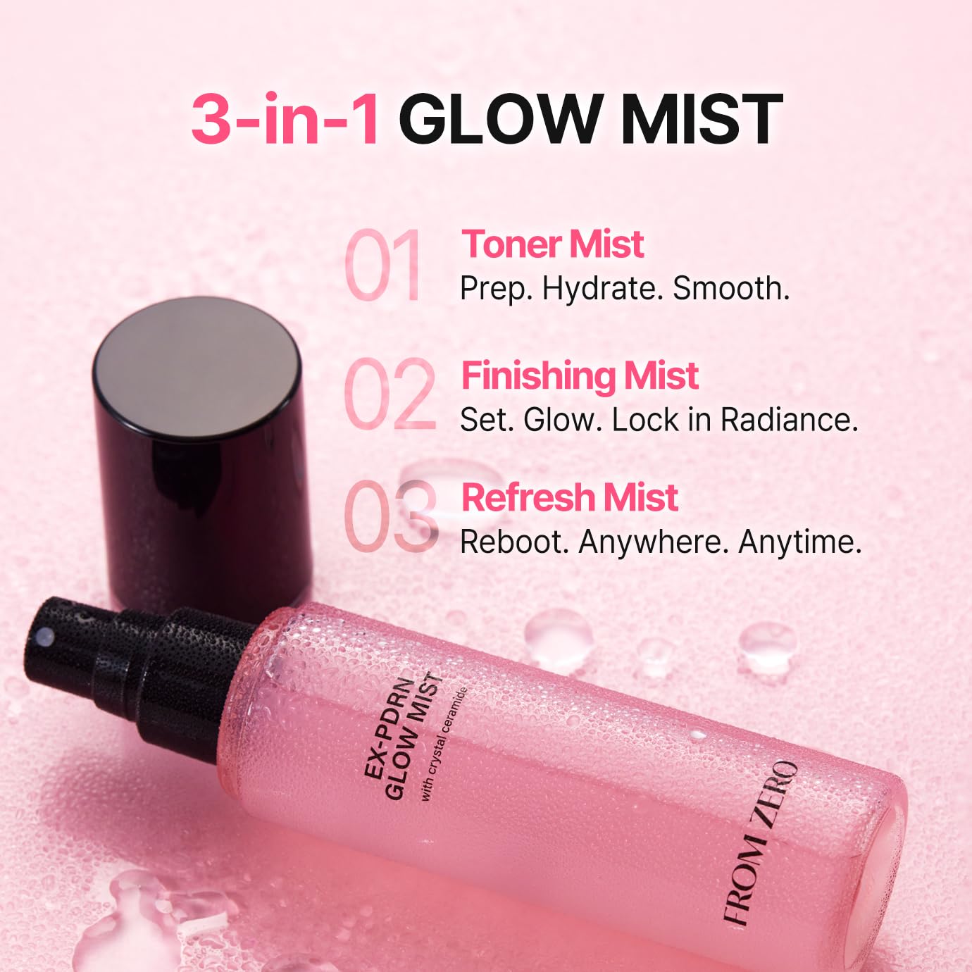 FROM ZERO EX-PDRN Glow Mist broccoli PDRN ingredient focus for vitality