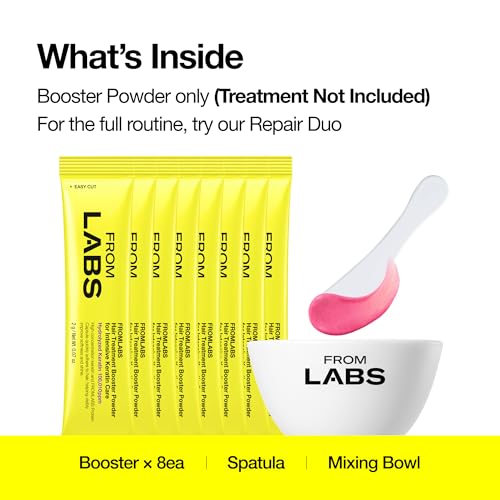 FromLabs booster powder beside Protein Capsule Hair Repair Treatment.