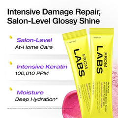 FromLabs keratin powder texture close-up for targeted treatment.