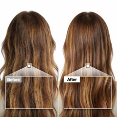 FromLabs keratin booster dispensing scoop showing convenient mixing at vanity