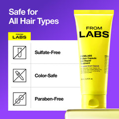 FROMLABS Bottle close-up highlighting keratin and amino acids