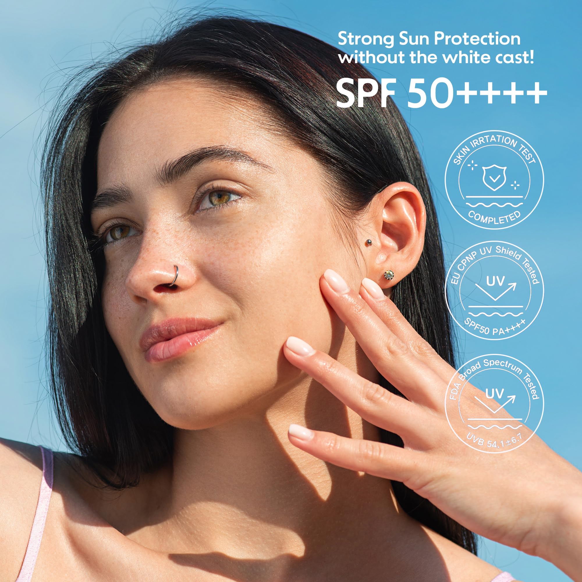 Panthenol helps soothe and maintain moisture in FRUDIA sunscreen.